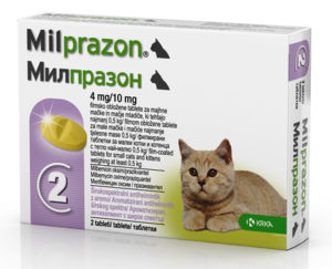 Антигельминтное средство Милпразон для кошек